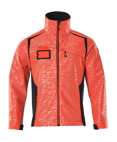 ⁨MASCOT® Kurtka softshell ACCELERATE SAFE (kolor czerwień hi-vis/ciemny granat, rozmiar L)⁩ w sklepie Wasserman.eu