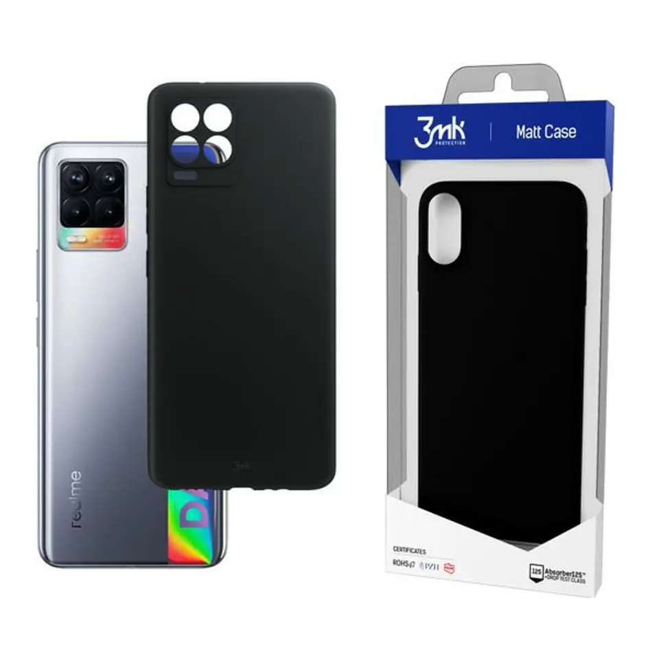 ⁨3MK Matt Case Realme 8 black/black⁩ at Wasserman.eu