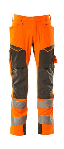 ⁨MASCOT® Spodnie z kieszeniami na kolanach ACCELERATE SAFE (kolor pomarańcz hi-vis/ciemny antracyt, rozmiar 76C56)⁩ w sklepie Wasserman.eu