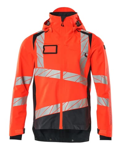 ⁨MASCOT® Kurtka membranowa ACCELERATE SAFE (kolor czerwień hi-vis/ciemny granat, rozmiar L)⁩ w sklepie Wasserman.eu