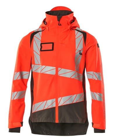 ⁨MASCOT® Kurtka membranowa ACCELERATE SAFE (kolor czerwień hi-vis/ciemny antracyt, rozmiar L)⁩ w sklepie Wasserman.eu