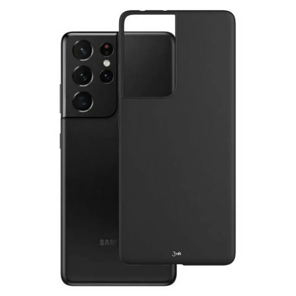 ⁨3MK Matt Case Samsung G998 S21 Ultra czarny/black⁩ w sklepie Wasserman.eu