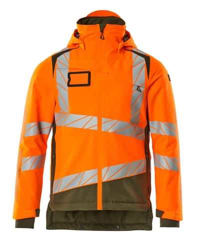 ⁨MASCOT® Kurtka zimowa ACCELERATE SAFE (kolor pomarańcz hi-vis/zielony mech, rozmiar L)⁩ w sklepie Wasserman.eu