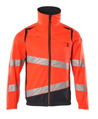⁨MASCOT® Kurtka ACCELERATE SAFE (kolor czerwień hi-vis/ciemny granat, rozmiar L)⁩ w sklepie Wasserman.eu
