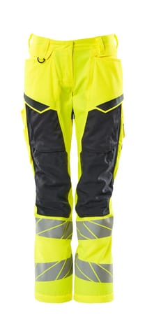 ⁨MASCOT® Spodnie z kieszeniami na kolanach ACCELERATE SAFE (kolor żółty hi-vis/ciemny granat, rozmiar 76C44)⁩ w sklepie Wasserman.eu