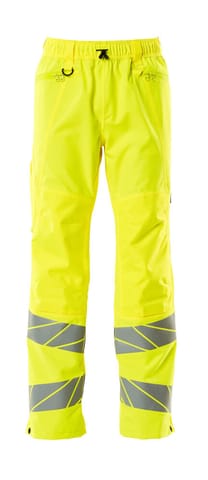 ⁨MASCOT® Spodnie zewnętrzne naciągane ACCELERATE SAFE (kolor żółty hi-vis, rozmiar L)⁩ w sklepie Wasserman.eu