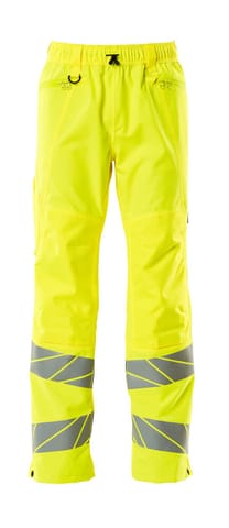 ⁨MASCOT® Spodnie zewnętrzne naciągane ACCELERATE SAFE (kolor żółty hi-vis, rozmiar S)⁩ w sklepie Wasserman.eu