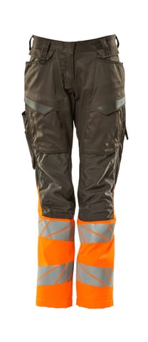 ⁨MASCOT® Spodnie z kieszeniami na kolanach ACCELERATE SAFE (kolor ciemny antracyt/pomarańcz hi-vis, rozmiar 82C36)⁩ w sklepie Wasserman.eu