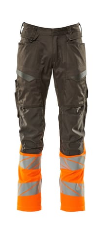 ⁨MASCOT® Spodnie z kieszeniami na kolanach ACCELERATE SAFE (kolor ciemny antracyt/pomarańcz hi-vis, rozmiar 76C49)⁩ w sklepie Wasserman.eu