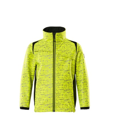 ⁨MASCOT® Softshel dla dzieci ACCELERATE SAFE (kolor żółty hi-vis/czerń, rozmiar 116)⁩ w sklepie Wasserman.eu