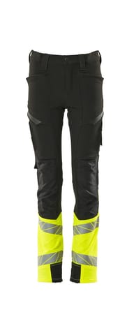 ⁨MASCOT® Spodnie dla dzieci ACCELERATE SAFE (kolor czerń/żółty hi-vis, rozmiar 116)⁩ w sklepie Wasserman.eu
