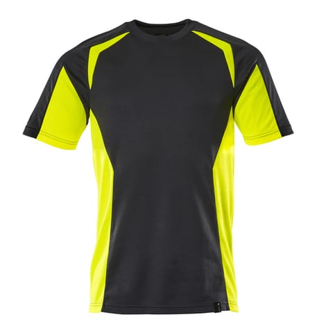 ⁨MASCOT® T-Shirt ACCELERATE SAFE (kolor czerń/żółty hi-vis, rozmiar L)⁩ w sklepie Wasserman.eu