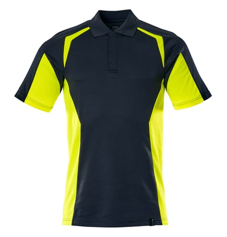 ⁨MASCOT® Koszulka polo ACCELERATE SAFE (kolor ciemny granat/żółty hi-vis, rozmiar L)⁩ w sklepie Wasserman.eu