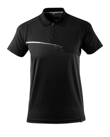 ⁨MASCOT® Koszulka polo z kieszenią na piersi ADVANCED (kolor czerń, rozmiar 3XL)⁩ w sklepie Wasserman.eu