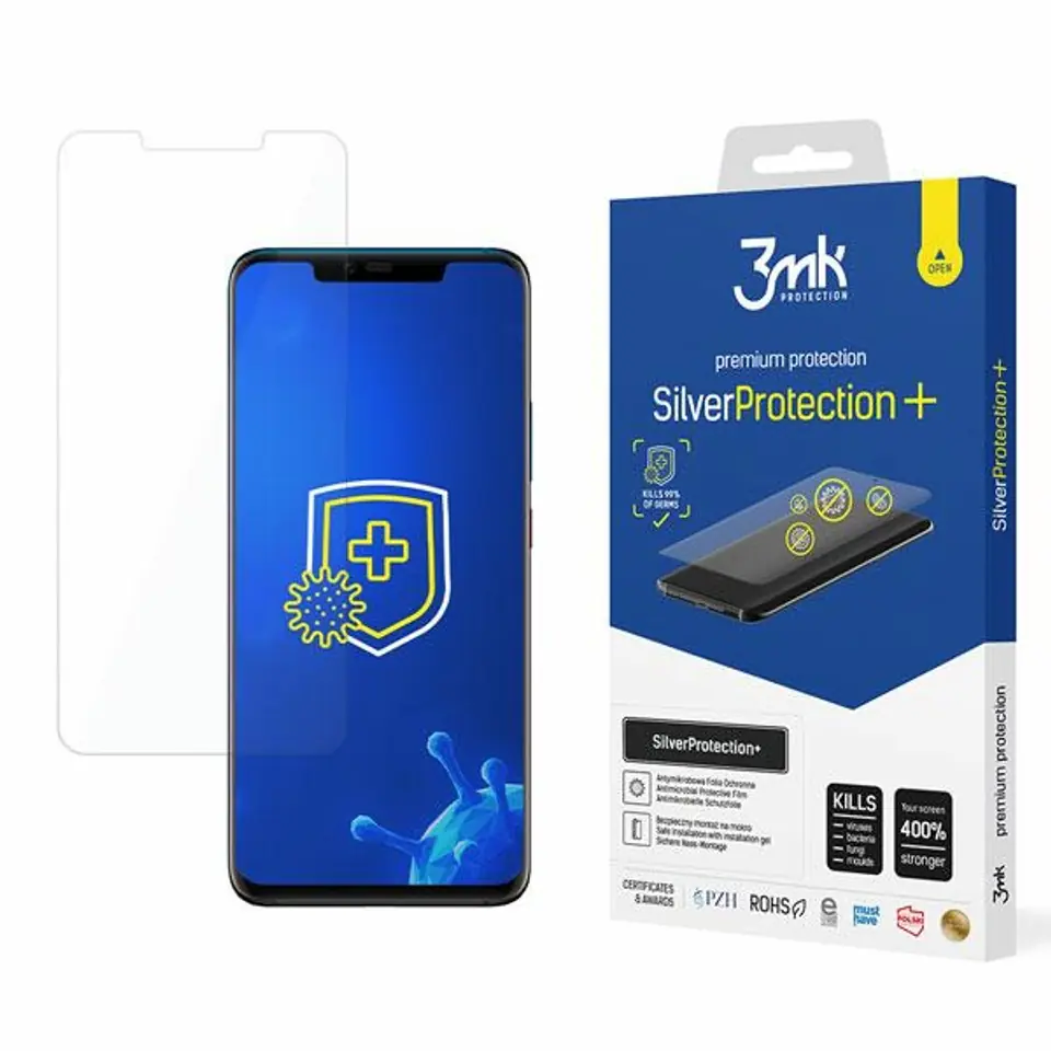 ⁨3MK Silver Protect+ Huawei Mate 20 Pro Wet Mounted Antimicrobial Film⁩ at Wasserman.eu