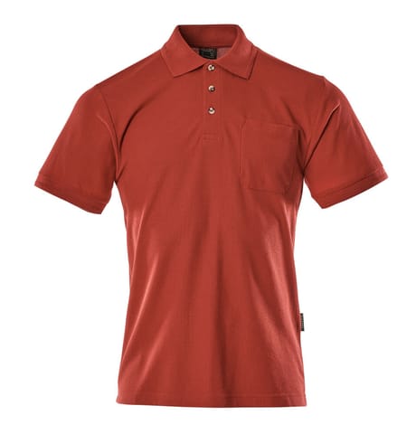 ⁨MASCOT® Koszulka polo z kieszenią na piersi CROSSOVER (kolor czerwień , rozmiar L)⁩ w sklepie Wasserman.eu
