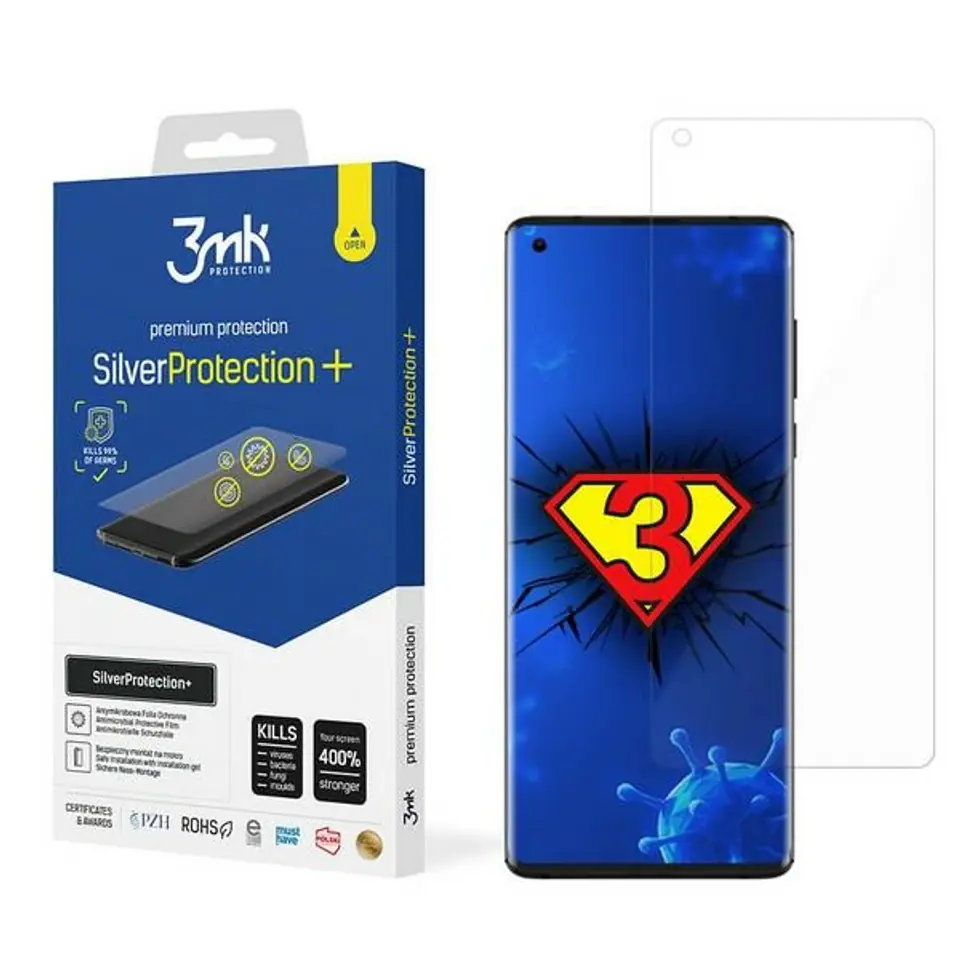 ⁨3MK Silver Protect+ Motorola Edge Wet Mounted Antimicrobial Film⁩ at Wasserman.eu