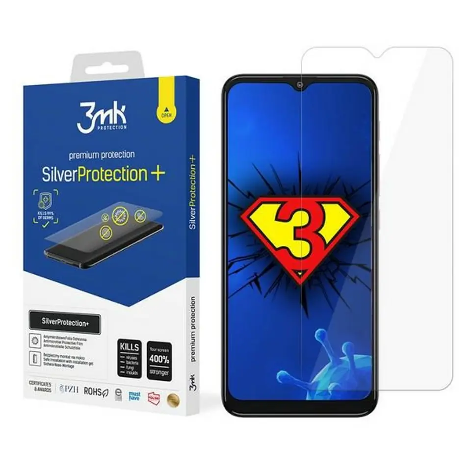 ⁨3MK Silver Protect+ Motorola Moto G30 Wet Mounted Antimicrobial Film⁩ at Wasserman.eu