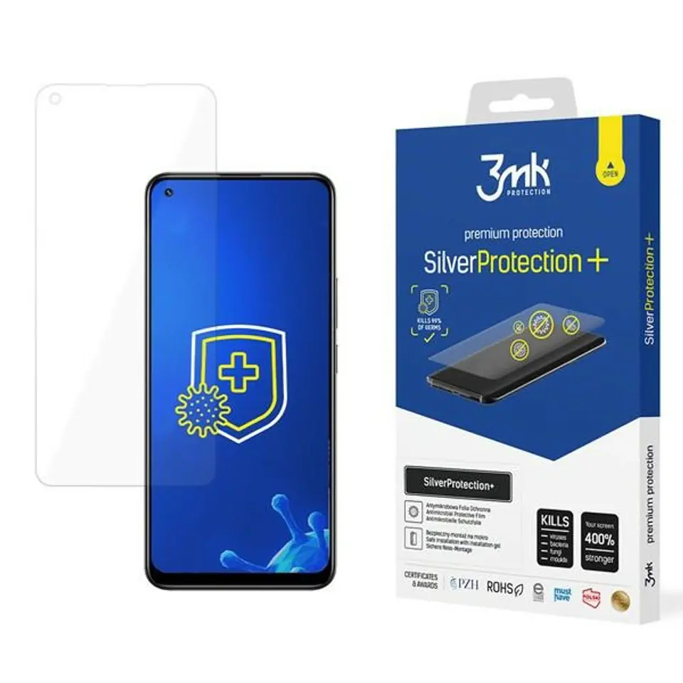 ⁨Folia antymikrobowa 3MK                  SilverProtection+ do Realme 8⁩ w sklepie Wasserman.eu