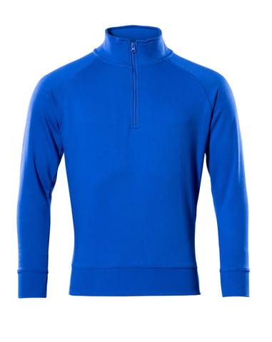 ⁨MASCOT® Bluza z krótkim zamkiem błyskawicznym CROSSOVER (kolor niebieski, rozmiar L)⁩ w sklepie Wasserman.eu