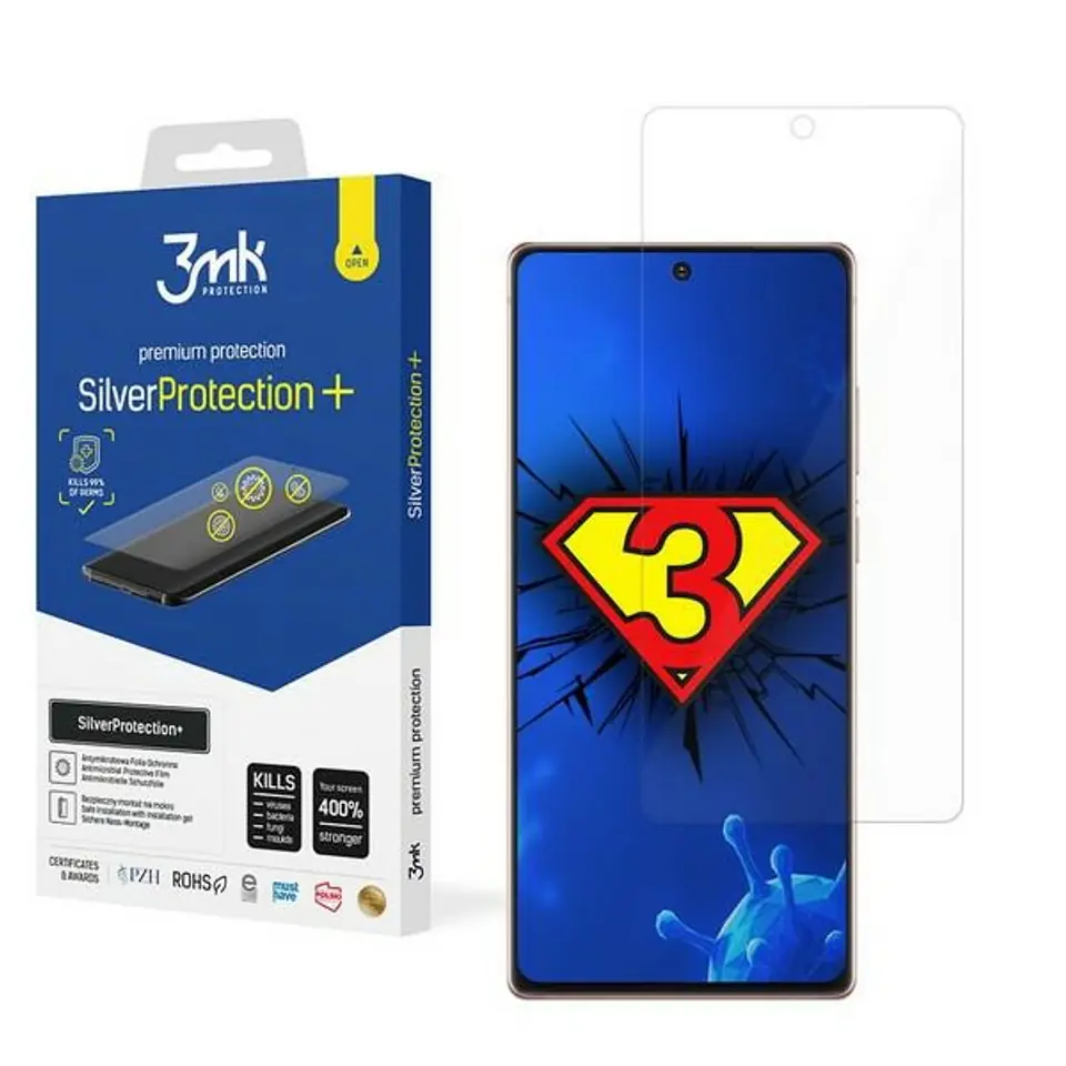 ⁨3MK Silver Protect+ Sam N980 Note 20 Folia Antymikrobowa montowana na mokro⁩ w sklepie Wasserman.eu