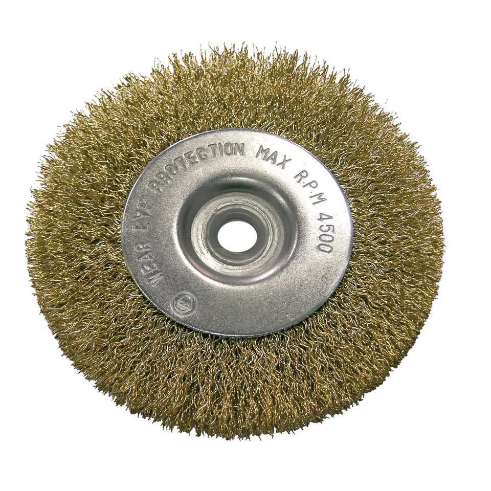 ⁨Steel wire disc brush mosiądz.fi= 50mm proline⁩ at Wasserman.eu