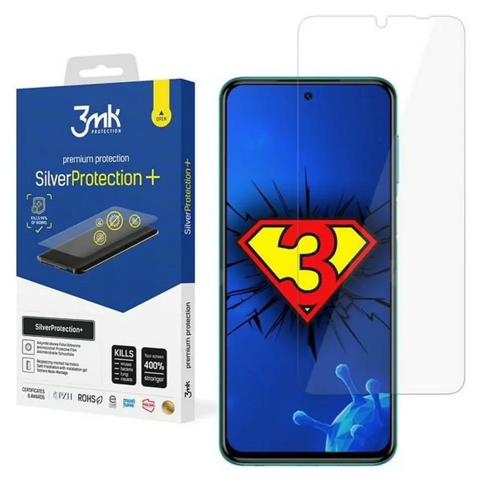 ⁨Folia antymikrobowa 3MK                  SilverProtection+ do Redmi Note 8T⁩ w sklepie Wasserman.eu