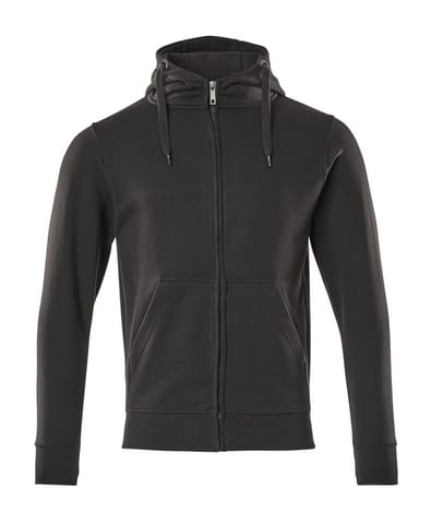 ⁨MASCOT® Bluza z kapturem z zamkiem błyskawicznym CROSSOVER (kolor czerń, rozmiar L)⁩ w sklepie Wasserman.eu