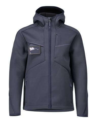 ⁨MASCOT® Kurtka softshell z kapturem CUSTOMIZED (kolor ciemny granat, rozmiar L)⁩ w sklepie Wasserman.eu