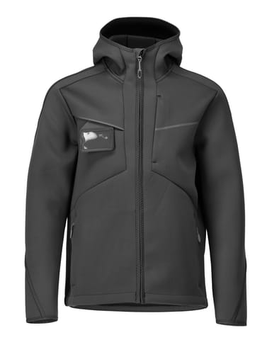 ⁨MASCOT® Kurtka softshell z kapturem CUSTOMIZED (kolor czerń, rozmiar L)⁩ w sklepie Wasserman.eu