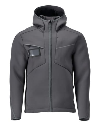 ⁨MASCOT® Kurtka softshell z kapturem CUSTOMIZED (kolor kamienna szarość, rozmiar L)⁩ w sklepie Wasserman.eu