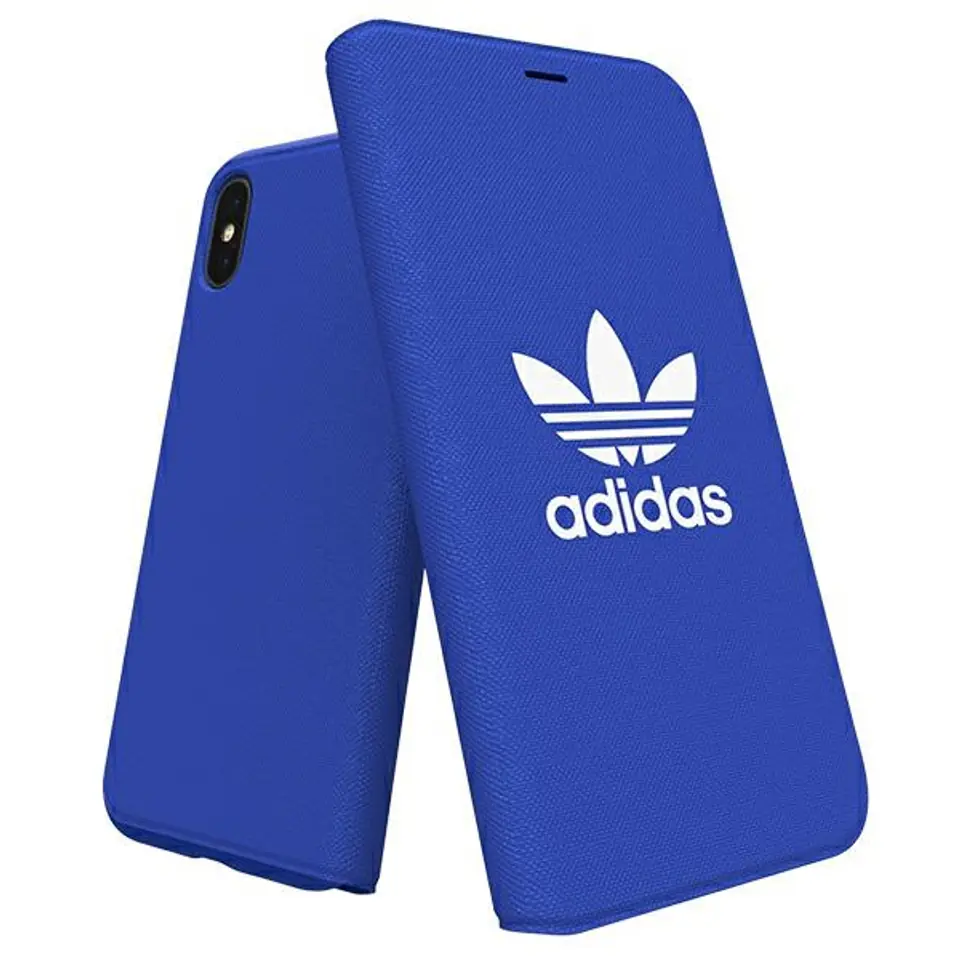 ⁨Adidas Booklet Case Canvas iPhone X/Xs blue/blue 30279⁩ at Wasserman.eu