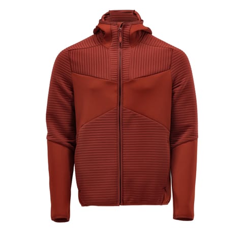⁨MASCOT® Bluza z kapturem polarowa i zamkiem błyskawicznym CUSTOMIZED (kolor jesienna czerwień, rozmiar S)⁩ w sklepie Wasserman.eu
