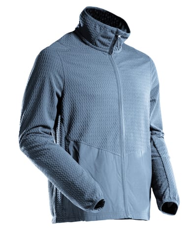 ⁨MASCOT® Bluza mikropolarowa z zamkiem błyskawicznym CUSTOMIZED (kolor błękitno niebieski, rozmiar L)⁩ w sklepie Wasserman.eu
