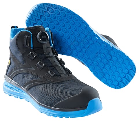 ⁨MASCOT® Buty ochronne FOOTWEAR CARBON (kolor czerń/niebieski, rozmiar 36)⁩ w sklepie Wasserman.eu