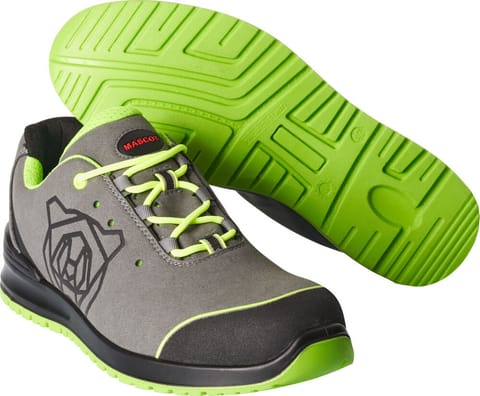 ⁨MASCOT® Obuwie ochronne FOOTWEAR CLASSIC (kolor szary/limonka, rozmiar 45)⁩ w sklepie Wasserman.eu