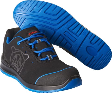 ⁨MASCOT® Obuwie ochronne FOOTWEAR CLASSIC (kolor czerń/niebieski, rozmiar 42)⁩ w sklepie Wasserman.eu