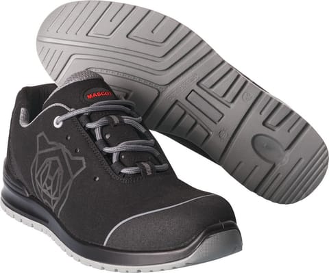⁨MASCOT® Obuwie ochronne FOOTWEAR CLASSIC (kolor czerń/jasny szary, rozmiar 42)⁩ w sklepie Wasserman.eu