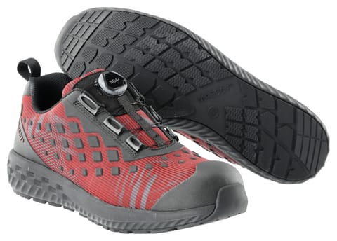 ⁨MASCOT® Obuwie ochronne FOOTWEAR CUSTOMIZED (kolor jesienna czerwień/czerń, rozmiar 46)⁩ w sklepie Wasserman.eu