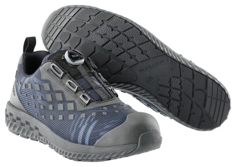 ⁨MASCOT® Obuwie ochronne FOOTWEAR CUSTOMIZED (kolor błękitno niebieski/czerń, rozmiar 40)⁩ w sklepie Wasserman.eu