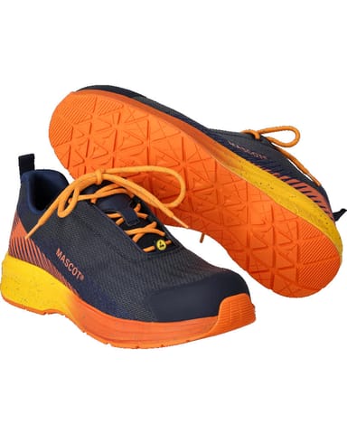 ⁨MASCOT® Obuwie ochronne FOOTWEAR CUSTOMIZED (kolor ciemny granat/jasny pomarań­cz, rozmiar 0837)⁩ w sklepie Wasserman.eu