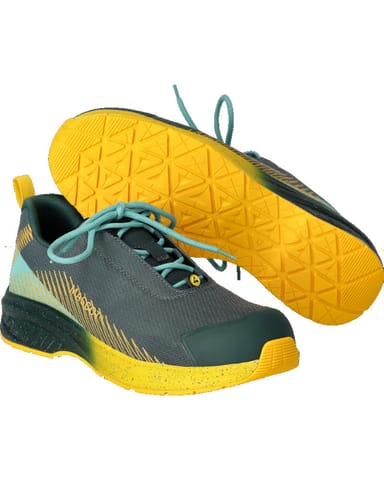 ⁨MASCOT® Obuwie ochronne FOOTWEAR CUSTOMIZED (kolor leśna zieleń/żółty słonecznik, rozmiar 0838)⁩ w sklepie Wasserman.eu