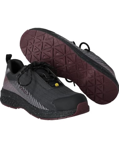 ⁨MASCOT® Obuwie ochronne FOOTWEAR CUSTOMIZED (kolor kamienna szarość/bordowy, rozmiar 1047)⁩ w sklepie Wasserman.eu