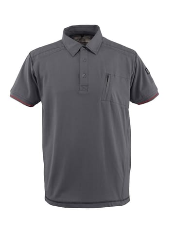⁨MASCOT® Koszulka polo z kieszenią na piersi FRONTLINE (kolor jasny antracyt, rozmiar L)⁩ w sklepie Wasserman.eu