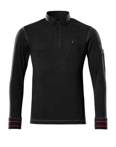⁨MASCOT® Bluza polo FRONTLINE (kolor czerń, rozmiar L)⁩ w sklepie Wasserman.eu