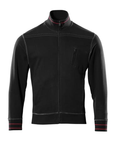 ⁨MASCOT® Bluza z zamkiem błyskawicznym FRONTLINE (kolor czerń, rozmiar L)⁩ w sklepie Wasserman.eu