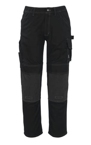 ⁨MASCOT® Spodnie z kieszeniami na kolanach HARDWEAR (kolor czerń, rozmiar 82C68)⁩ w sklepie Wasserman.eu