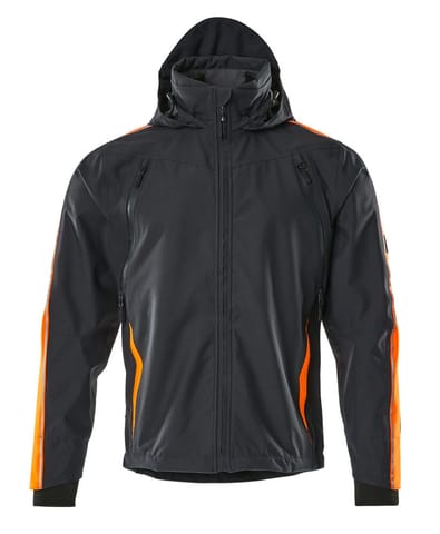 ⁨MASCOT® Kurtka membranowa HARDWEAR (kolor ciemny granat/pomarańcz hi-vis, rozmiar L)⁩ w sklepie Wasserman.eu