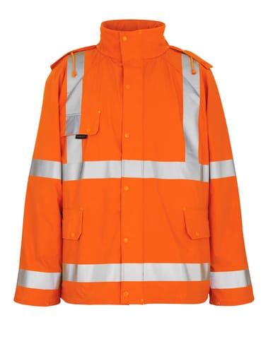 ⁨MASCOT® Kurtka przeciwdeszczowa SAFE AQUA (kolor pomarańcz hi-vis , rozmiar L)⁩ w sklepie Wasserman.eu