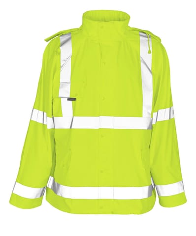 ⁨MASCOT® Kurtka przeciwdeszczowa SAFE AQUA (kolor żółty hi-vis, rozmiar L)⁩ w sklepie Wasserman.eu